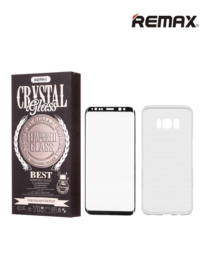 Remax Crystal Set of Tempered Glass & Phone Case - Samsung S8 Plus